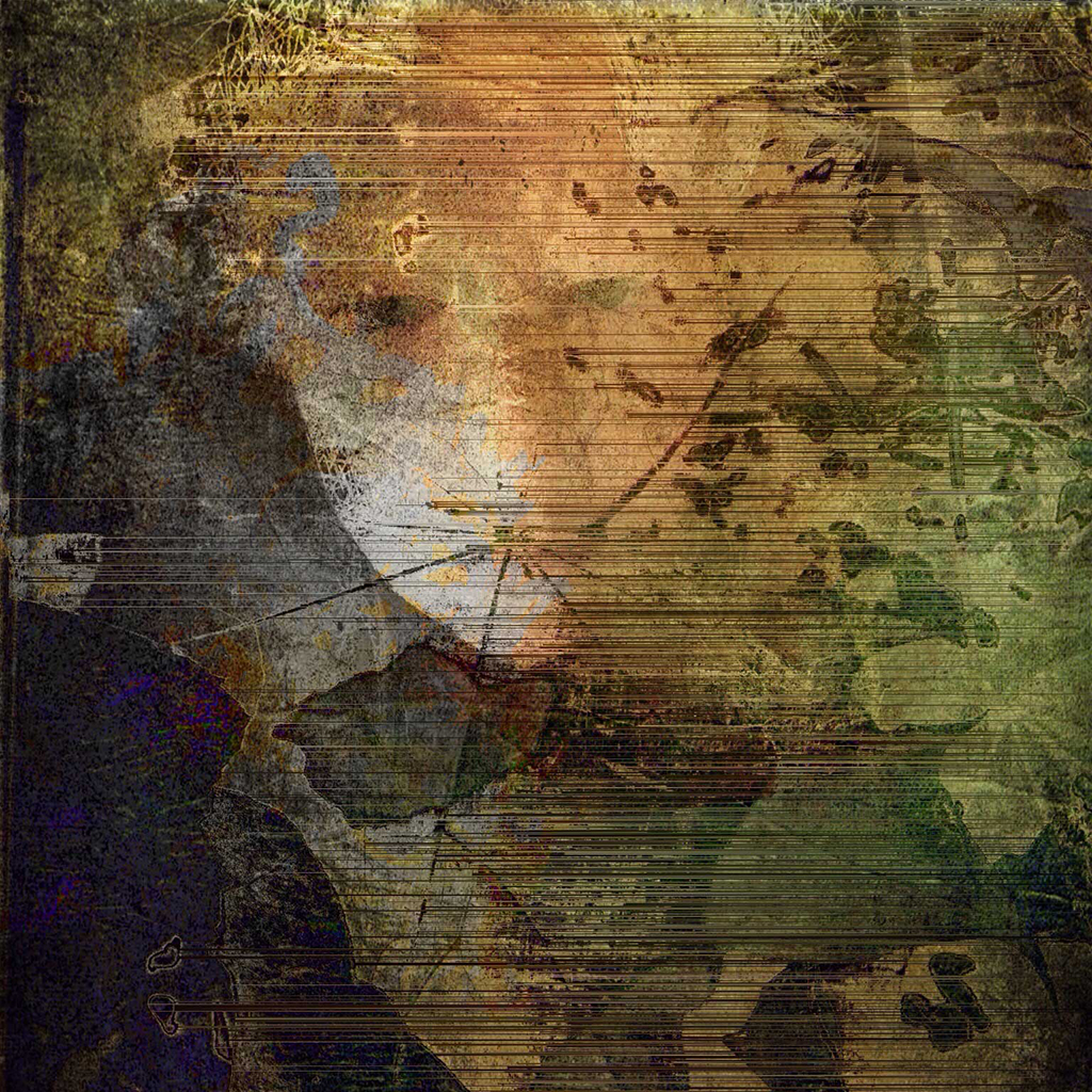 woman face in foliage