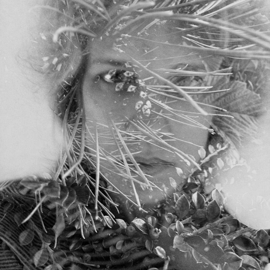 woman in black and white